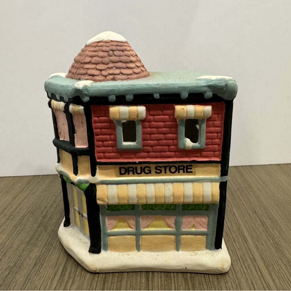 Vintage Ceramic Drug Store Figurine Candle Holder